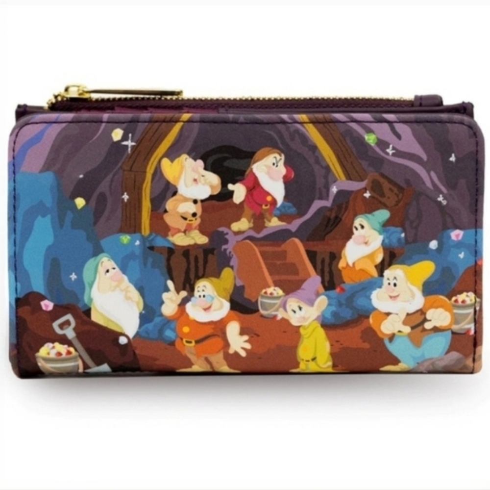 Loungefly Disney Snow White Seven Dwarfs Mine Cart Wallet